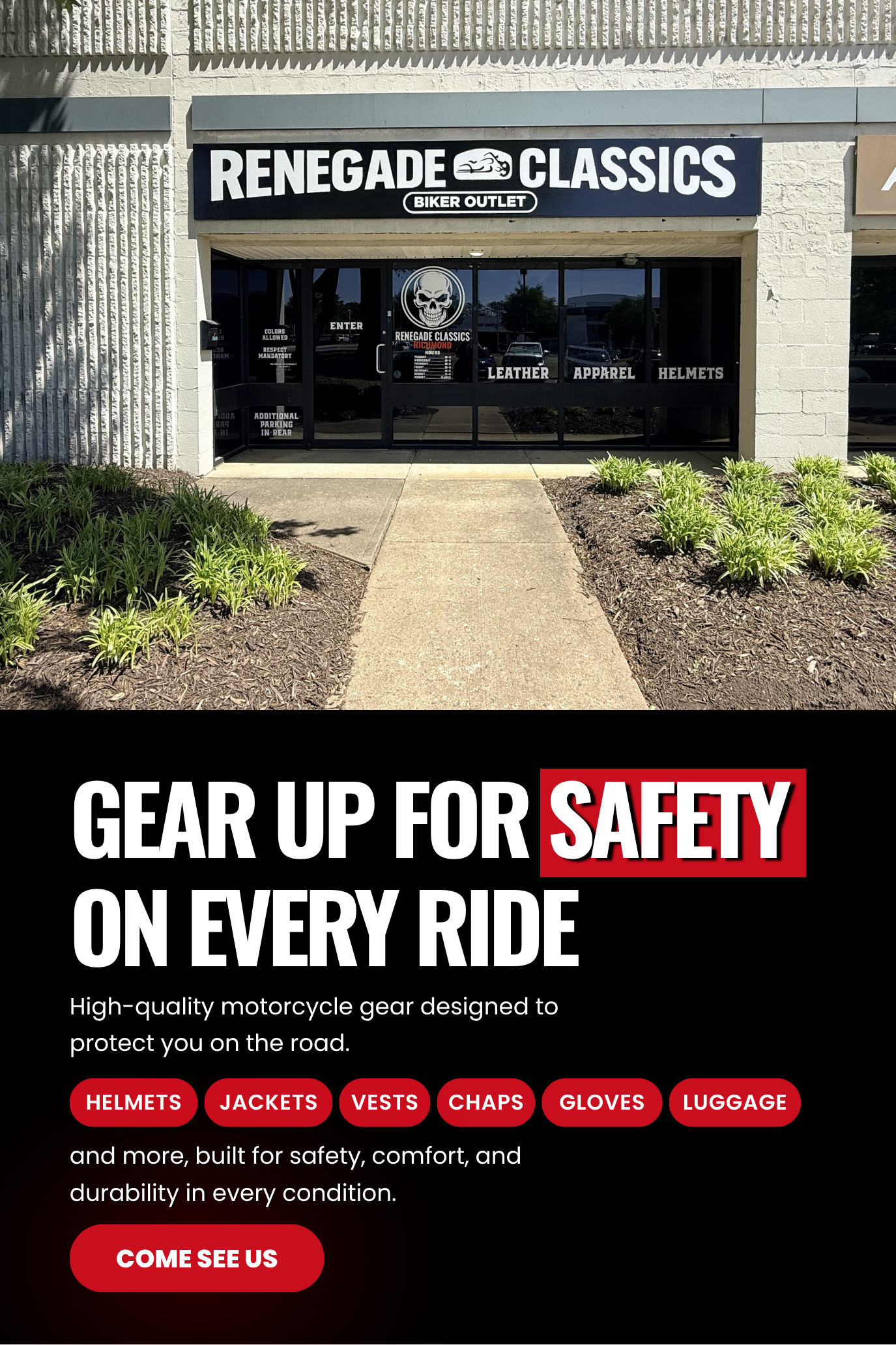 Gear Up for Safety on Every Ride mobile